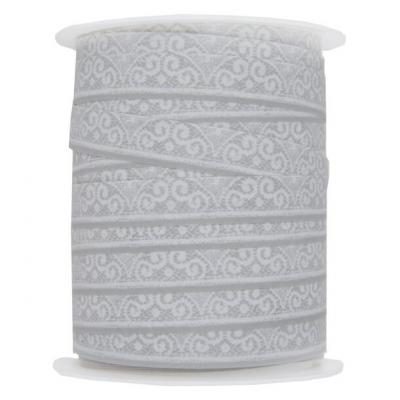 Ruban dentelle gris 10mm x 25m (x1) REF/5145