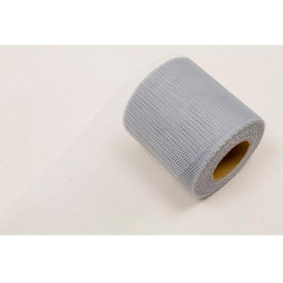 Ruban tulle gris 8cm x 20m (x1) REF/RL290