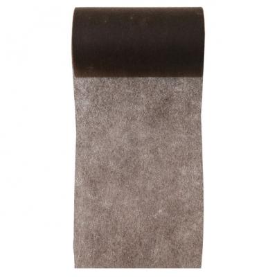 Ruban in tissé chocolat 10cm x 10m (x1) REF/2814