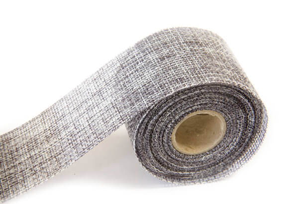 Ruban jute gris