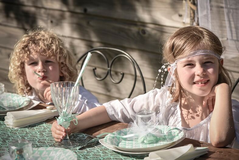 Ruban large organdi blanc