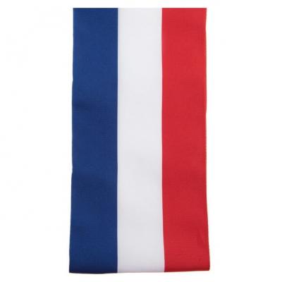 Ruban large tricolore France 8cm x 2m (x1) REF/4058