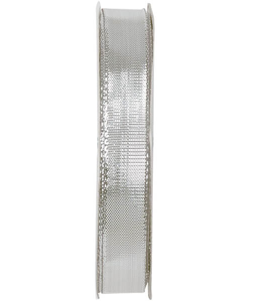 Ruban metallique argent 9mm