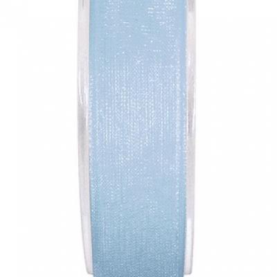 Ruban organdi bleu ciel 40mm