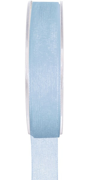 Ruban organdi bleu ciel 40mm