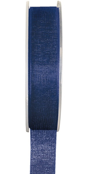 Ruban organdi bleu marine 3mm