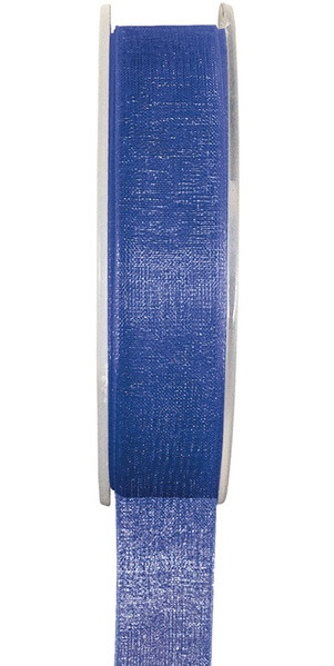 Ruban organdi bleu roy 3mm