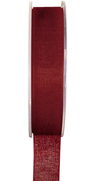 Ruban organdi bordeaux 3mm