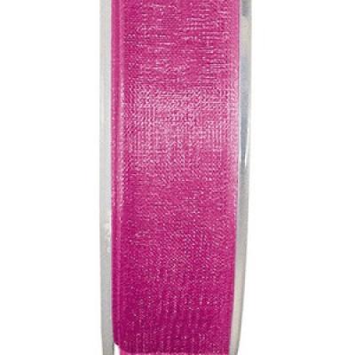 Ruban organdi 3mm fuchsia (x1) REF/2558