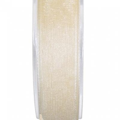 Ruban organdi ivoire 3mm