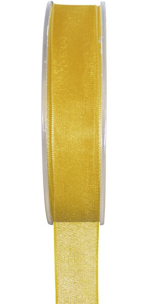 Ruban organdi jaune 40mm