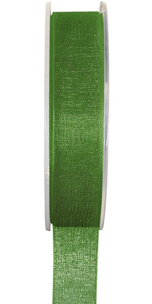 Ruban organdi vert pre 25mm