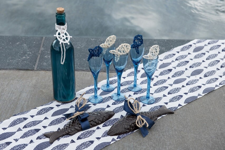 Ruban satin bleu marine pour decoration