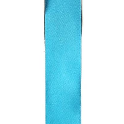 Ruban satin bleu turquoise 15mm