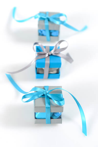 Ruban satin bleu turquoise