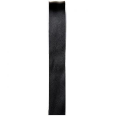 Ruban satin noir 6mm x 25m (x1) REF/70080