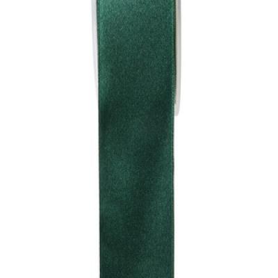 Ruban satin vert fonce 15mm