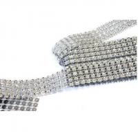 Ruban strass diamant argent