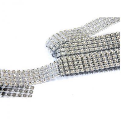 Ruban strass diamant argent 2cm x 1.80m (x1) REF/DEC751