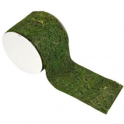 Ruban sur chemin de table mousse vert