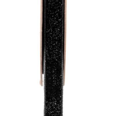 Ruban velour paillete autocollant noir