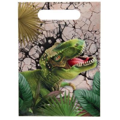 Sachet cadeau pour fête anniversaire enfant Dinosaure (x10) REF/7540