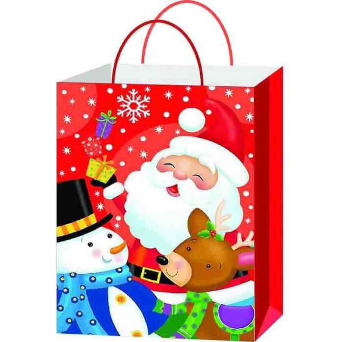 Sac papier distribution des cadeaux du père Noël REF/SUH104