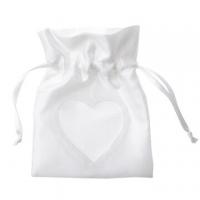 Sachet coeur blanc 1