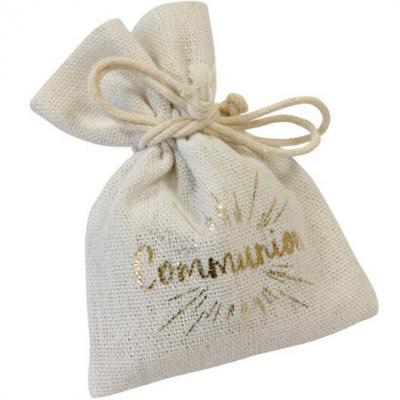 Sachet communion or en toile