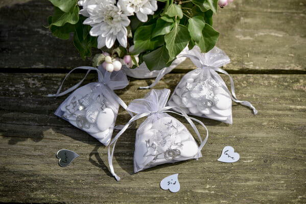 Sachet dragee mariage alliances