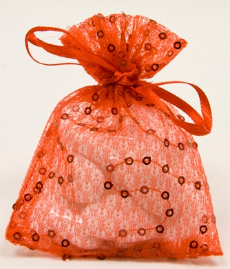 Sachet fantaisie rouge