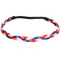 Serre tete tresse supporter france bleu blanc rouge