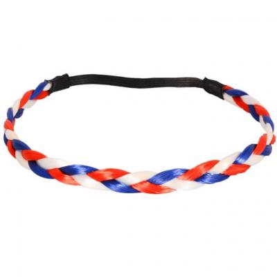 Serre tete tresse supporters france bleu blanc rouge