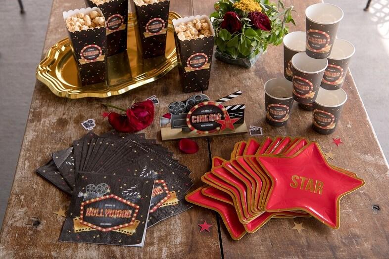 Serviette cinema festive