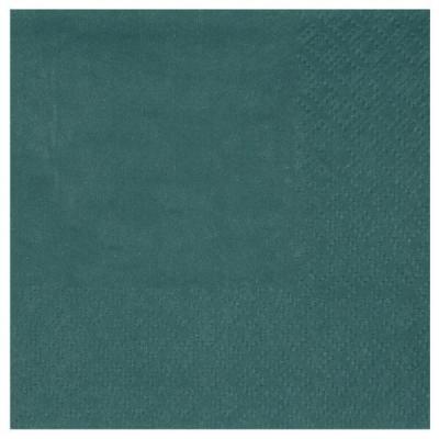 Serviette cocktail bleu canard