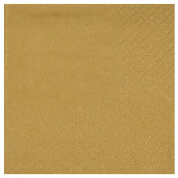 Serviette cocktail doree or