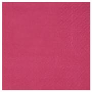 Serviette Cocktail rose fuchsia 21 x 20 cm (x25) REF/7641
