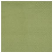 Serviette Cocktail Vert Olive/Sauge 21 x 20 cm (x25) REF/7641