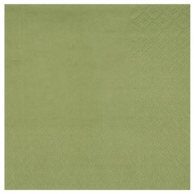 Serviette cocktail vert olive sauge