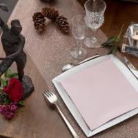 Serviette de table airlaid elegante rose pale