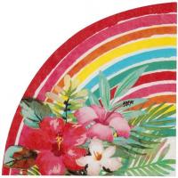 Serviette de table aloha sur le theme des iles