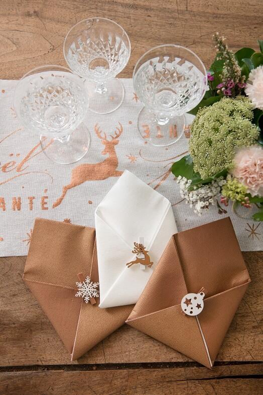 Serviette de table bronze airlaid