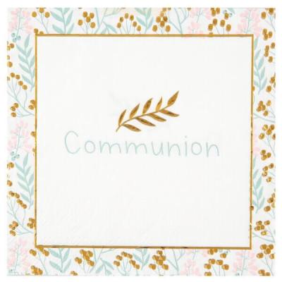 Serviette de table Communion Champêtre (x20) REF/7632