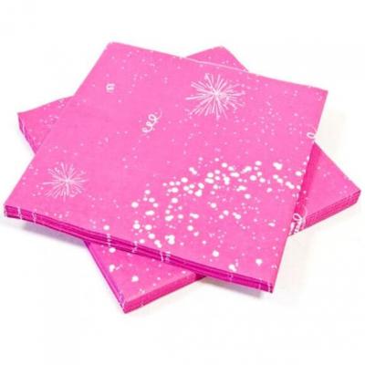 Serviette de table fuchsia pour fete