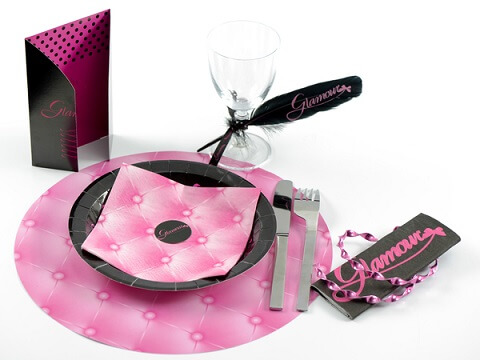 Serviette de table glamour 6