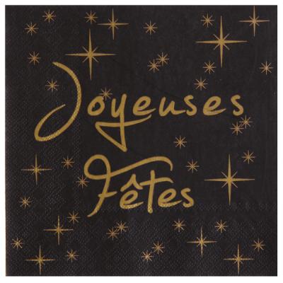 Serviette de table joyeuses fetes