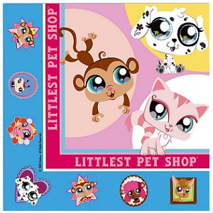 Serviette de table little petshop