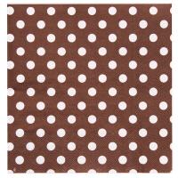 Serviette de table pois chocolat 1