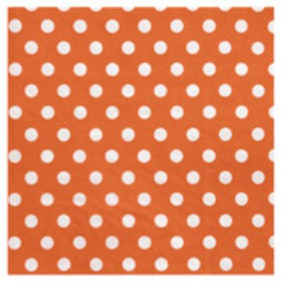 Serviette de table pois orange (x20) REF/3051