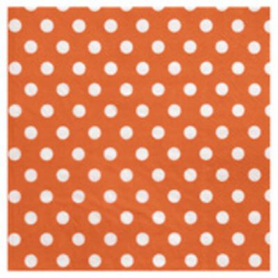 Serviette de table pois orange